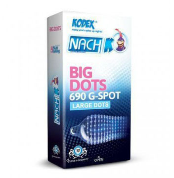 کاندوم خار درشت کدکس مدل BIG DOTS 690 بسته 10 عددی - تصویر 2